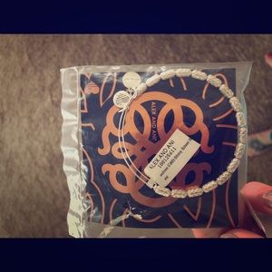 Alex and Ani BeeHive Shiny Silver Bracelet